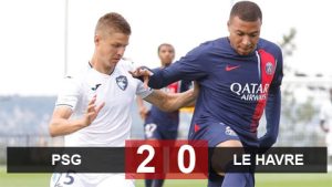 Đá với 10 người nhưng Paris Saint Germain vẫn thắng Le Havre 2-0